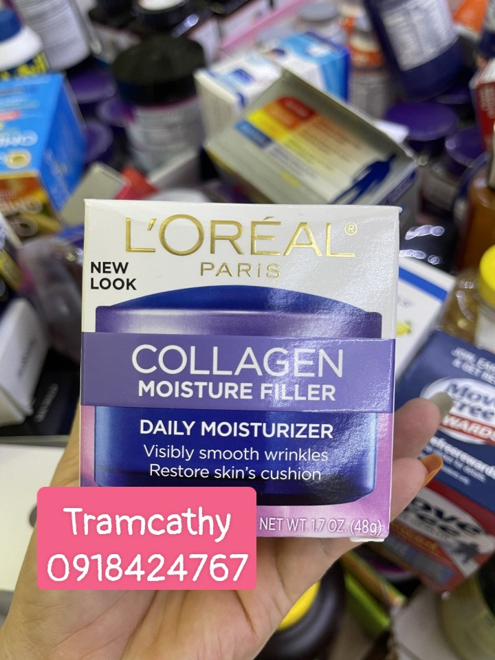 Kem Dưỡng Ẩm L’Oreal Collagen Moisturizer Filler Day-Night Cream 48g