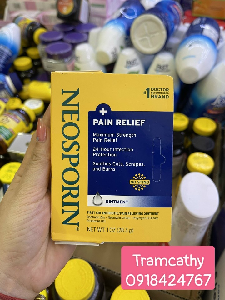 Kem Mỡ Kháng Sinh Neosporin + Pain Relief Ointment (28.3g)