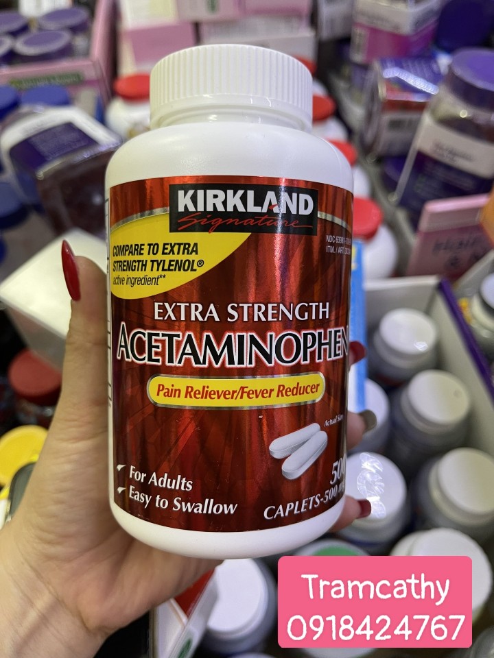 Thuốc Kirkland Extra Strength Acetaminophen Giảm Đau 500 Viên