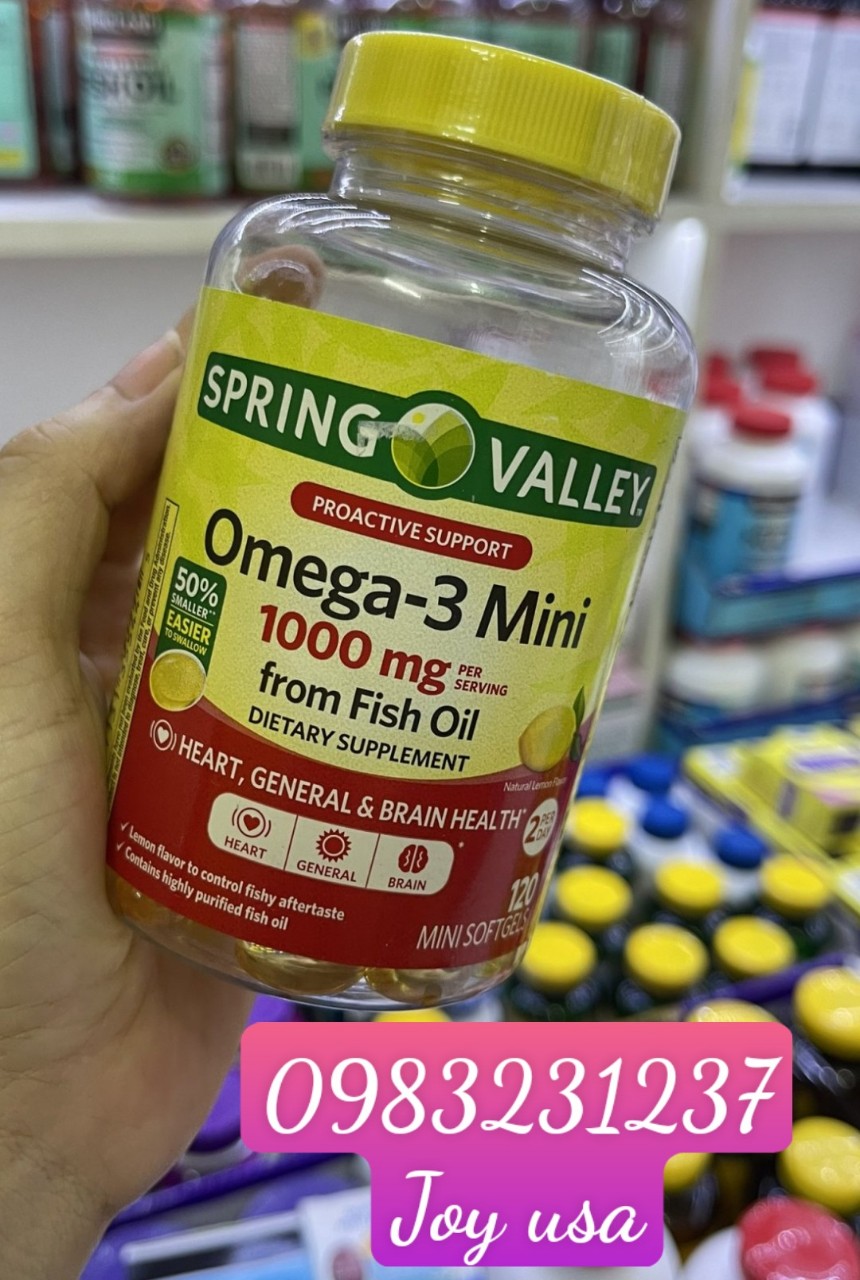 Dầu cá spring valley omega 3 1000mg from fish oil