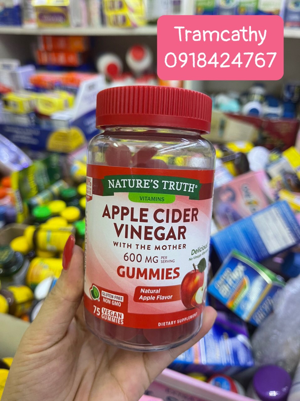 Kẹo Hỗ Trợ Giảm Cân NATURES TRUTH - Apple Cider Vinegar Gummies