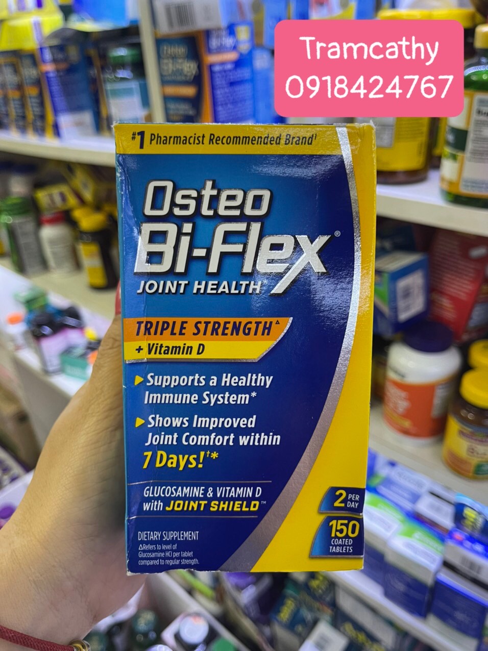  viên uống trị đau xương khớp Osteo Bi-Flex Triple Strength +Vitamin D 150 viên