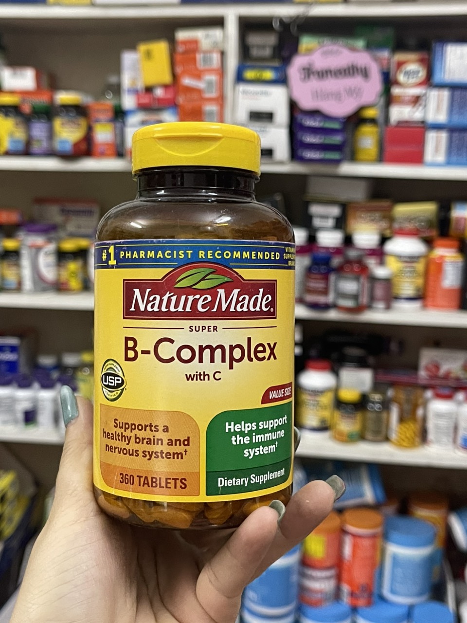 360 Viên Uống Bổ Sung Vitamin B Nature Made Super B-Complex của USA