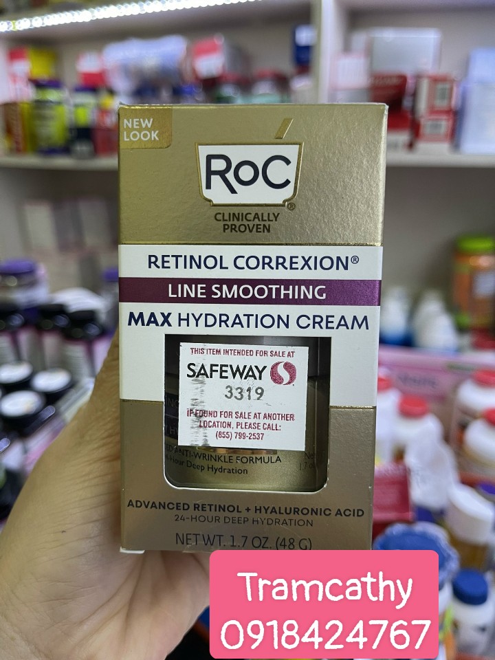 Kem dưỡng ẩm chống lão hóa RoC Retinol Correxion Max Hydration Creme.( 48g).