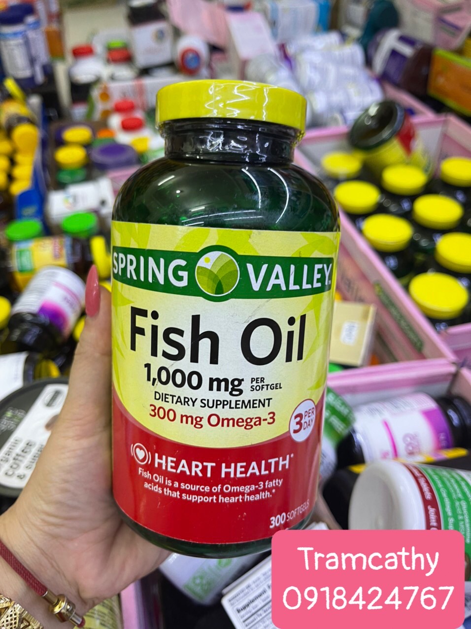 Dầu cá Spring Valley Fish Oil 1000mg
