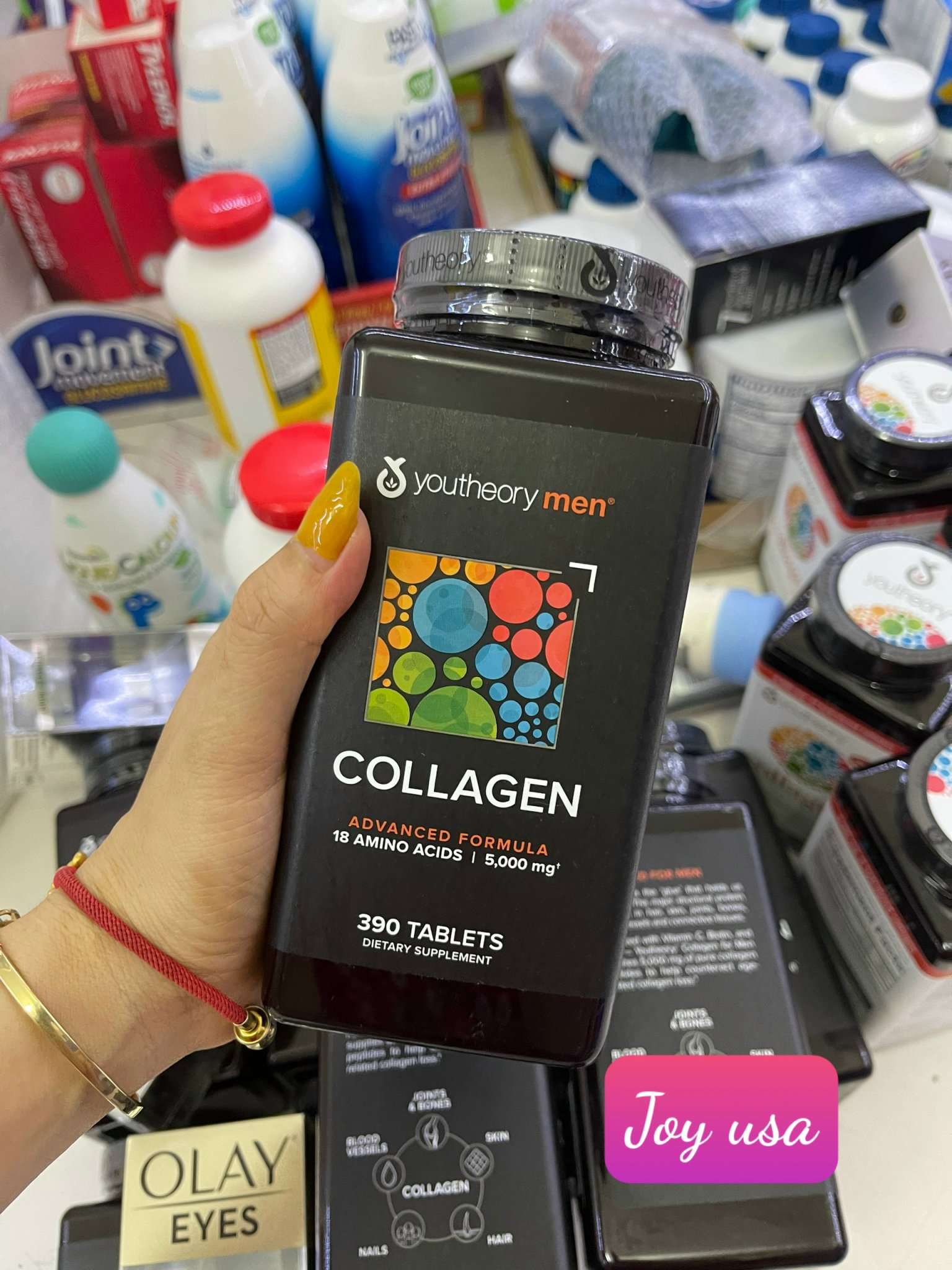 Viên uống collagen men’s type 1, 2 & 3 dành cho nam 390 viên MỸ