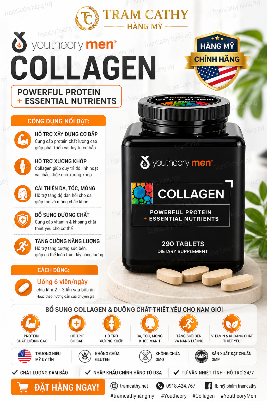 Nam giới có cần bổ sung collagen không? Lợi ích của Youtheory Men Collagen