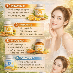 Vitamin nào tốt cho da 5 loại được tìm kiếm nhiều nhất hiện nay