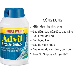 Viên uống advil có công dụng gì