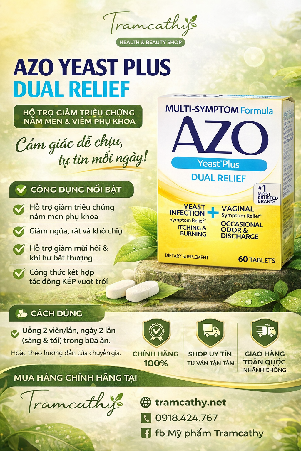 Review AZO Yeast Plus: Có thực sự hiệu quả cho viêm nấm không?