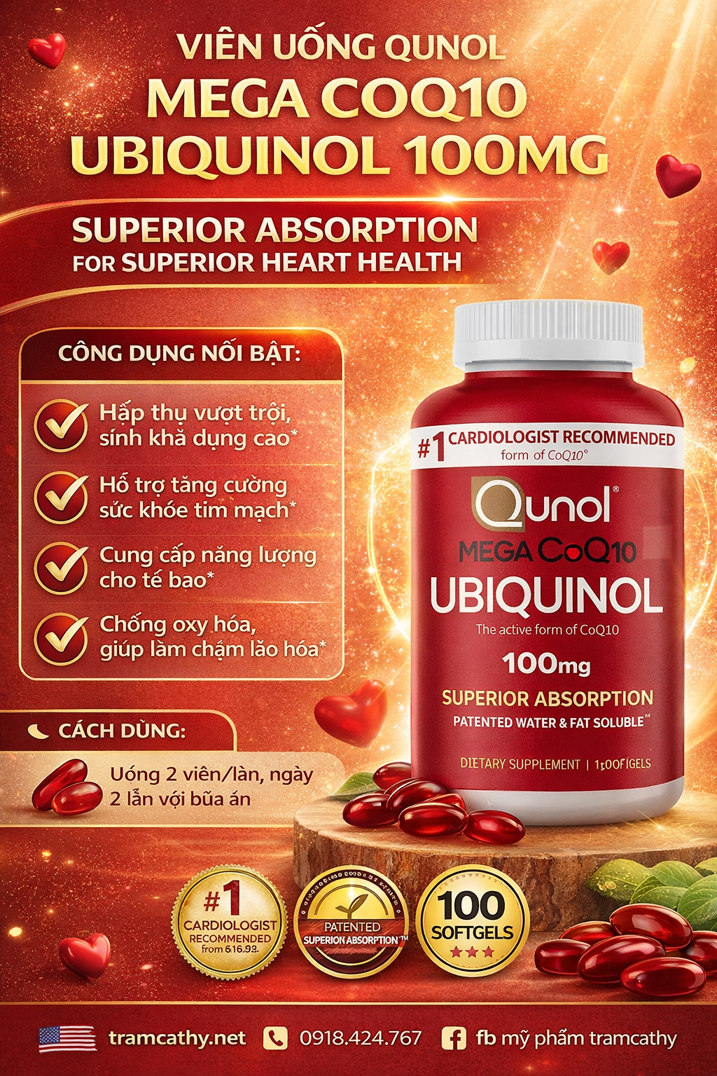 CoQ10 có tác dụng gì Có nên bổ sung mỗi ngày không