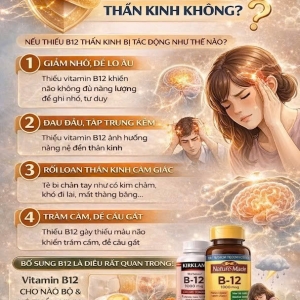 Thiếu vitamin B12 có ảnh hưởng thần kinh không?