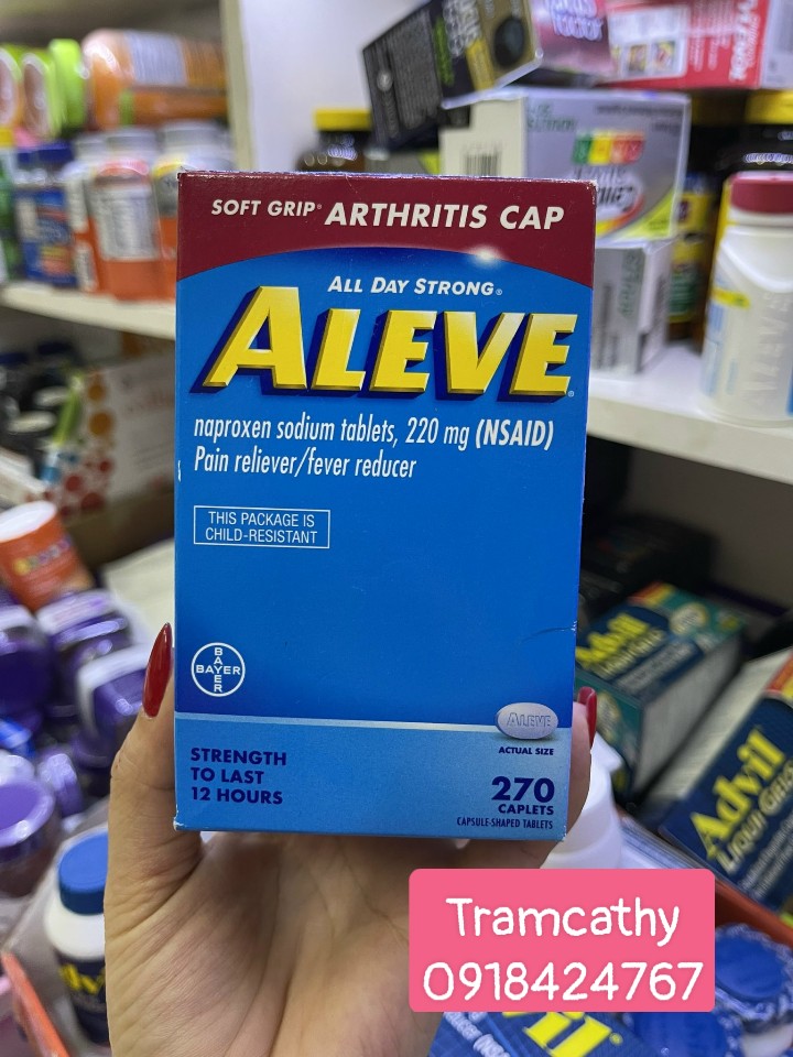 Aleve – Thuốc giảm đau và hạ sốt hiệu quả, kéo dài 12 giờ 1