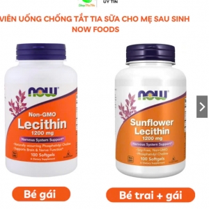 NOW Foods Lecithin và Sunflower Lecithin có phân biệt sử dụng khi con bạn là gái hay trai không