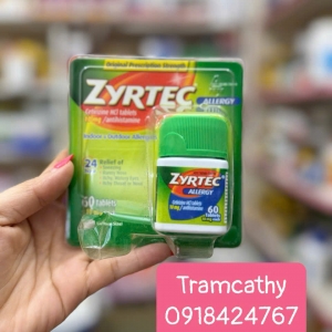 Viên chống dị ứng Zyrtec Antihistamine Allergy 10mg là thuốc gì