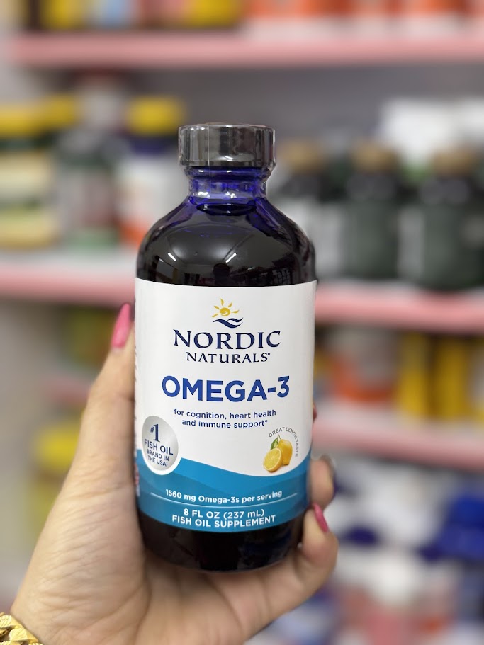237ml – Hỗ trợ tim mạch, trí não, miễn dịch – Dầu cá lỏng Nordic Naturals Omega-3 Liquid