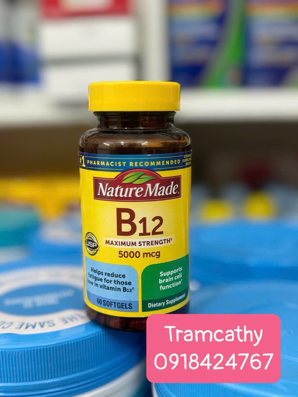 Vitamin b12 5000 mg nature made 60 viên