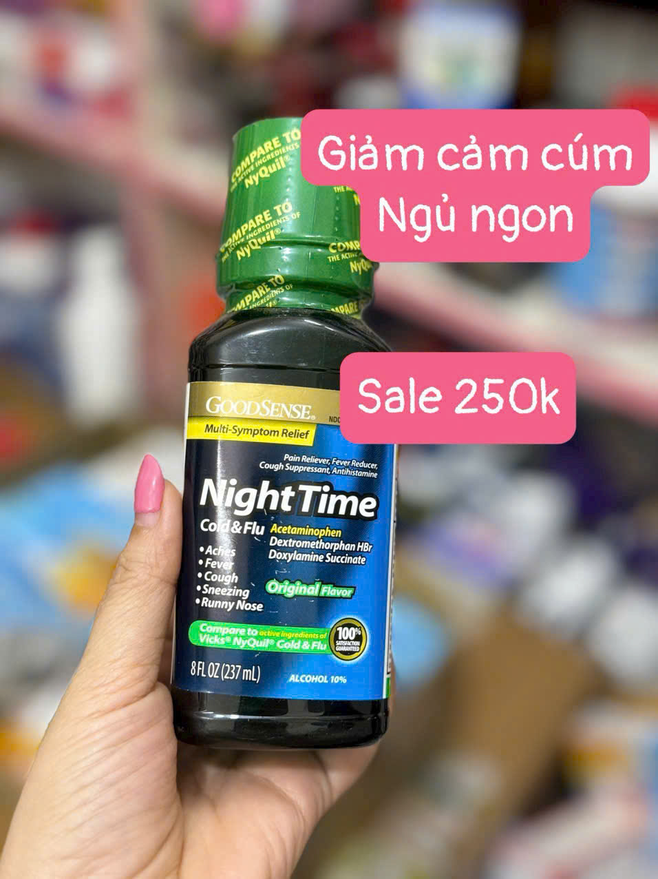 GoodSense NightTime Cold & Flu - Giảm Triệu Chứng Cảm Cúm Và Cảm Lạnh Vào Ban Đêm