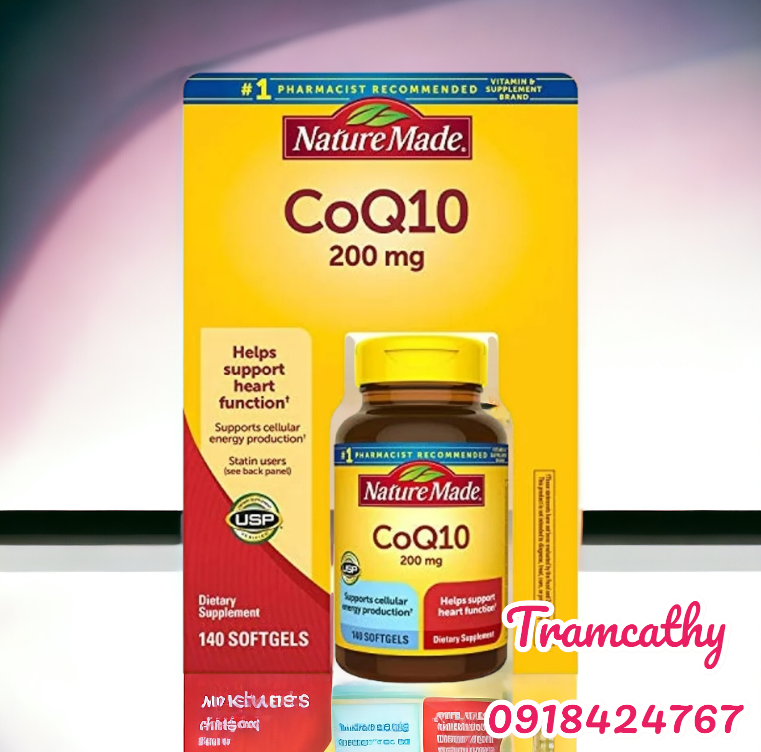 Nature Made CoQ10 200 mg bổ tim mạch