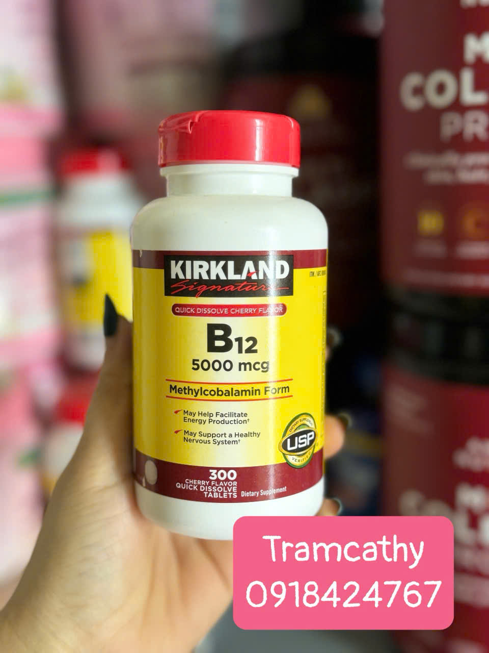 Kirkland Signature Vitamin B12 5000mcg – Tăng Cường Năng Lượng và Hỗ Trợ Hệ Thần Kinh