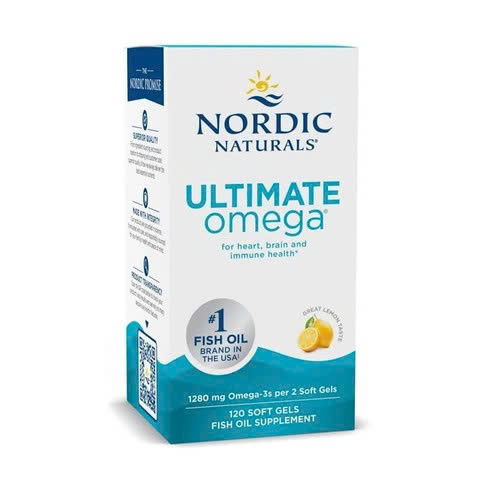 120 viên 1280 mg Hàng Mỹ - Nordic Naturals Ultimate Omega-3 Hỗ Trợ Tim Mạch, Não Bộ Và Thị Lực