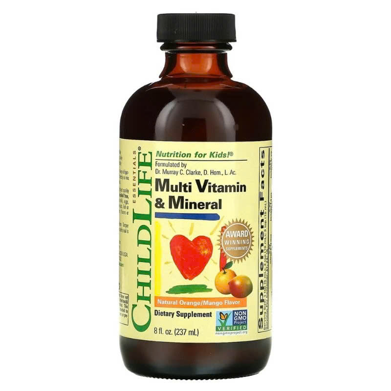ChildLife Multi Vitamin & Mineral Liquid 237ml – Vitamin tổng hợp dạng nước cho trẻ em