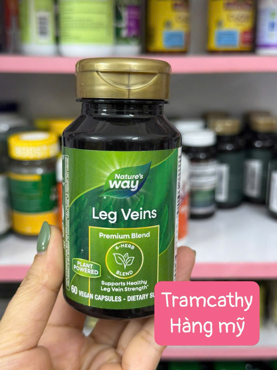 60 Viên Nature’s Way Leg Veins Premium -Viên uống hỗ trợ tĩnh mạch chân, giảm cảm giác nặng mỏi và s