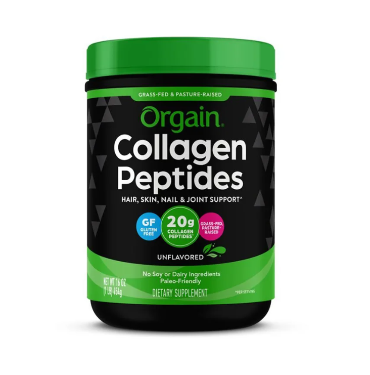 454g – Bổ sung collagen cho da, tóc, xương khớp – Bột Orgain Collagen Peptides Unflavored không mùi