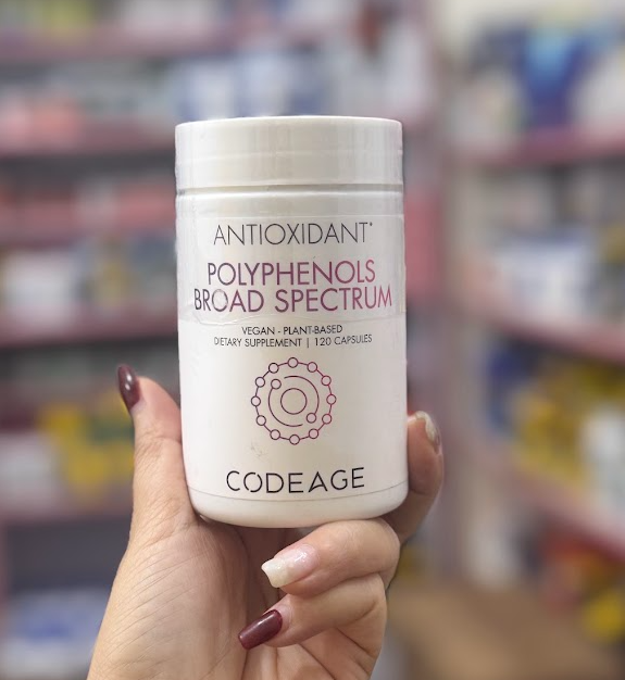 CodeAge Antioxidant Polyphenols Broad Spectrum – 120 Viên – Hỗ trợ chống oxy hóa toàn diện, bảo vệ t