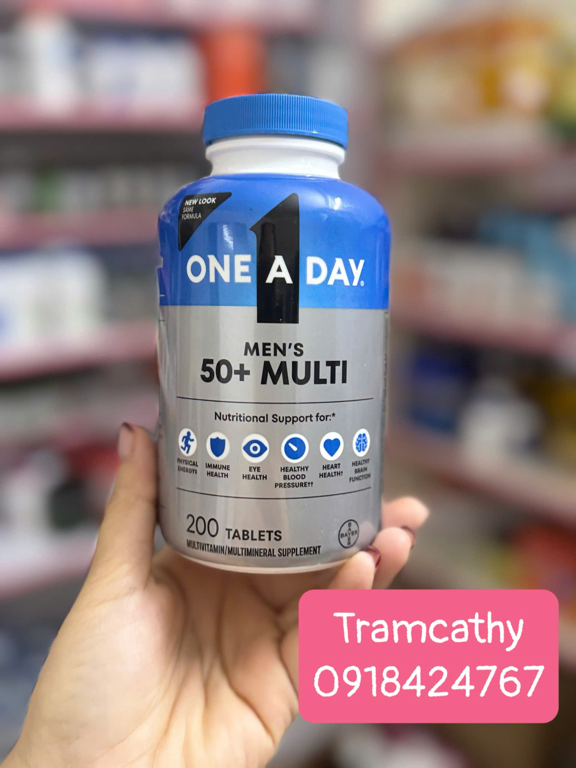 200 viên uống bổ tổng hợp one a day men cho nam trên 50t 200 viên