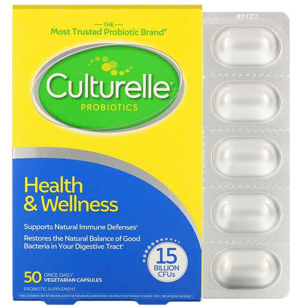 50 viên Culturelle Probiotics Health & Wellness – Hỗ trợ miễn dịch và tiêu hóa khỏe mạnh