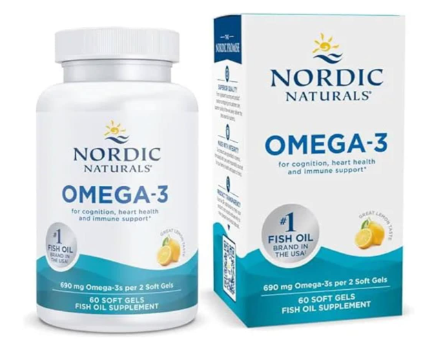 60 viên 690mg Nordic Naturals Omega 3 690 mg – Dầu cá hỗ trợ tim mạch, não bộ và miễn dịch 60 viên