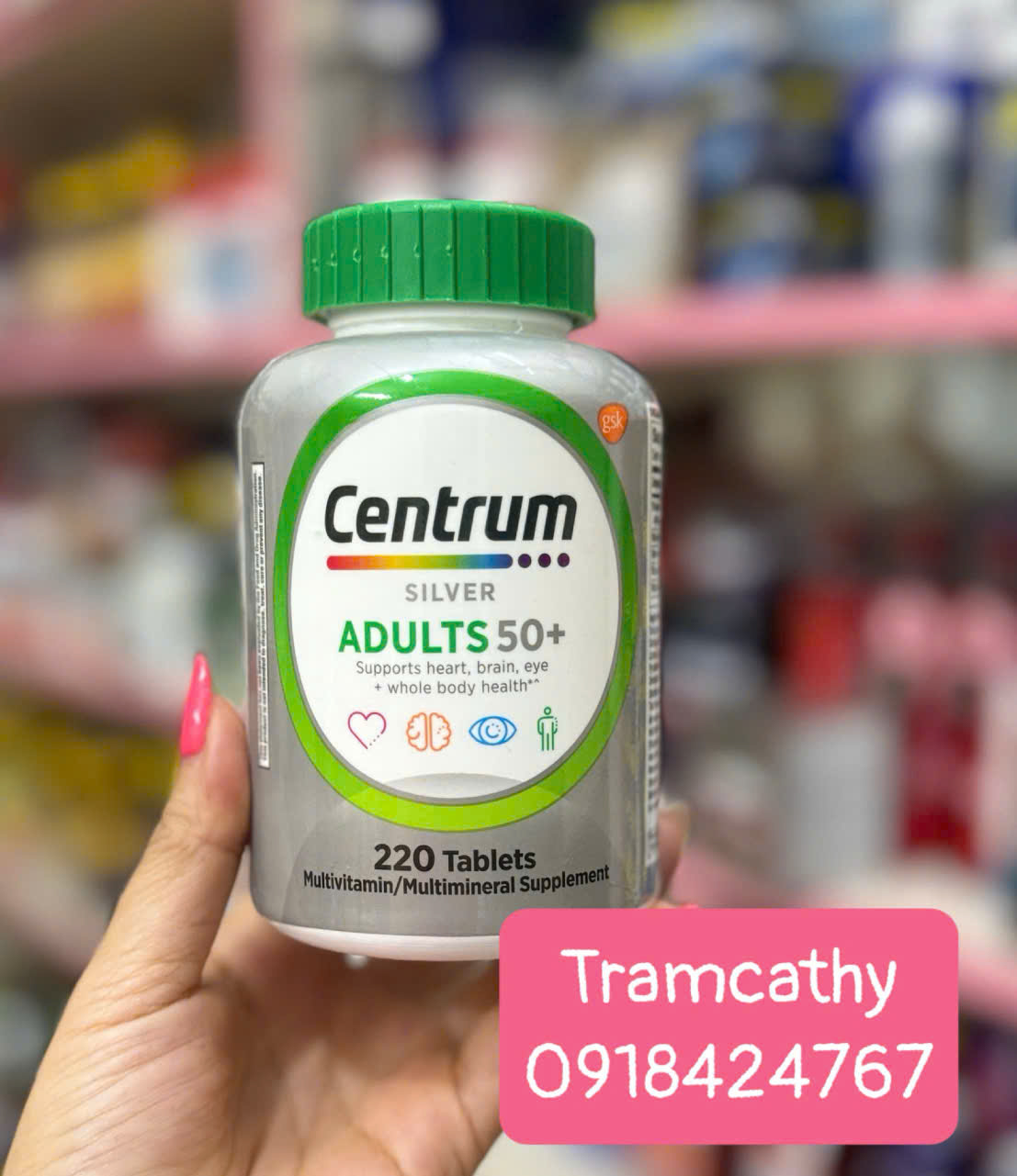 Centrum silver bổ tổng hợp dành cho nam nữ trên 60 tuổi