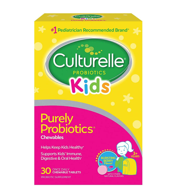 30 viên Culturelle Kids Purely Probiotics – Men vi sinh hỗ trợ tiêu hóa, miễn dịch cho trẻ từ 3 tuổi