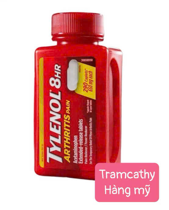 290 viên 650 mg-Tylenol 8HR Arthritis Pain 650mg – Viên uống hỗ trợ giảm đau nhức xương khớp, mỏi cơ
