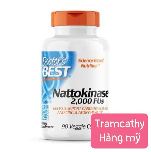 90 Viên uống Doctors Best Nattokinase chính hãng của Mỹ, 90 viên giảm nguy cơ đột quỵ