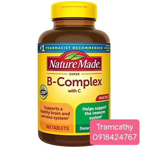 Vitamin B tổng hợp Nature Made Super B-Complex