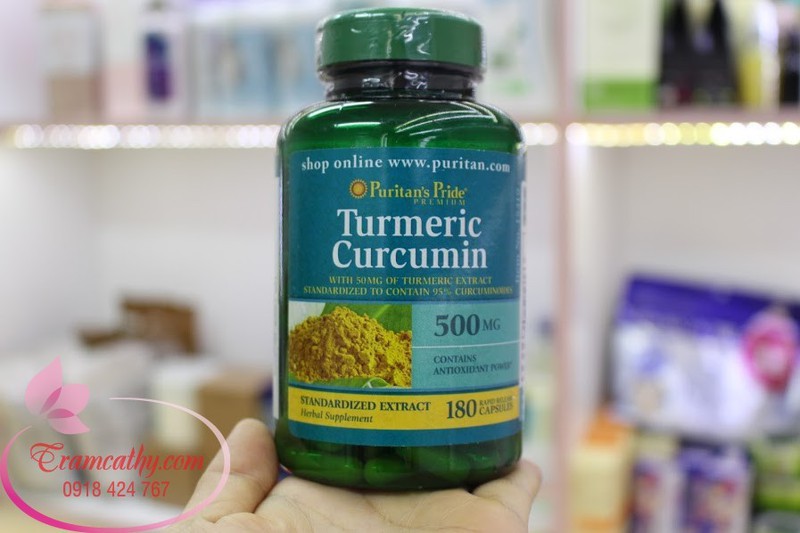 Tinh dầu nghệ Turmeric Curcumin Puritans Pride hỗ trợ điều trị đau dạ dày , đẹp da