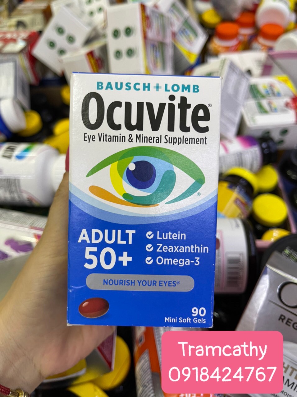 Ocuvite Adult 50+ - Bảo Vệ Đôi Mắt Khỏe Mạnh Cho Người Trên 50 Tuổi