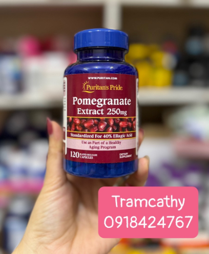 Bị mẻ năp 120 viên Viên uống chiết xuất lựu Puritan s Pride Pomegranate 250mg