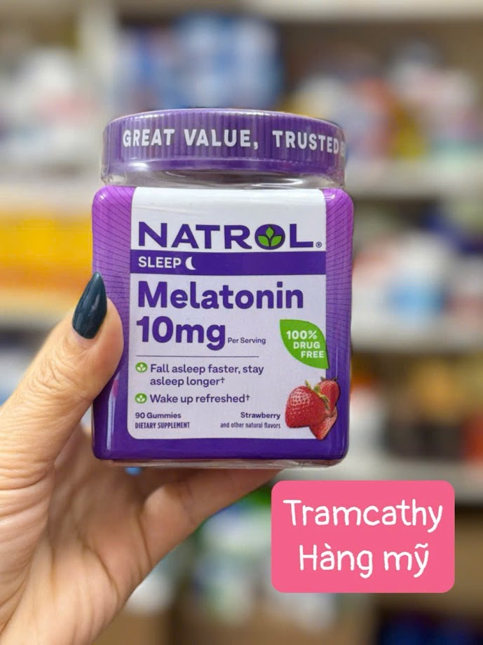 Date 12-2025 90 viên Natrol Melatonin 10mg – Giải pháp hỗ trợ giấc ngủ hiệu quả