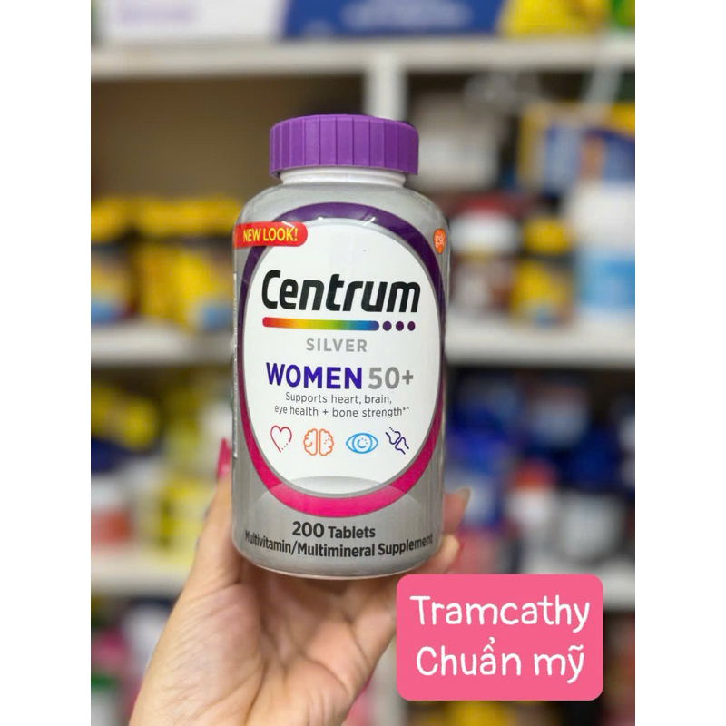 Date 2-2026 Centrum Silver Women 50+ – Viên bổ sung vitamin và khoáng chất cho phụ nữ trên 50 tuổi