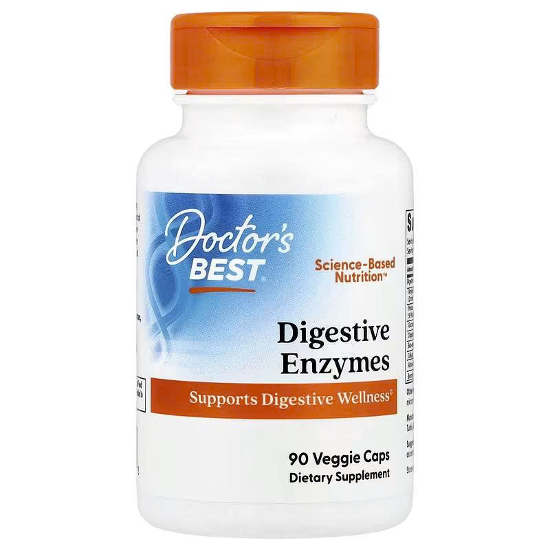 Doctor’s Best Digestive Enzymes 90 viên – Enzyme tiêu hóa hỗ trợ hấp thu và giảm đầy bụng