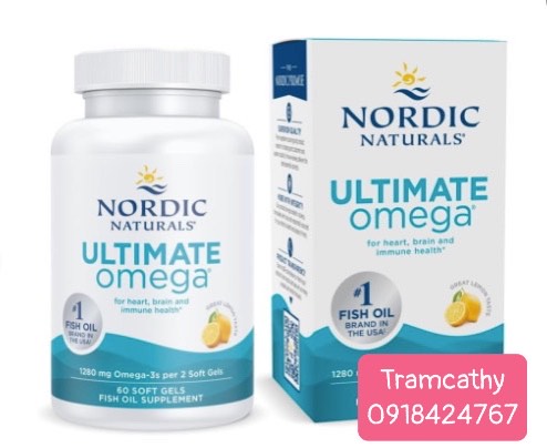 Nordic omega3 Nordic Naturals Ultimate Omega 1280 60 viên