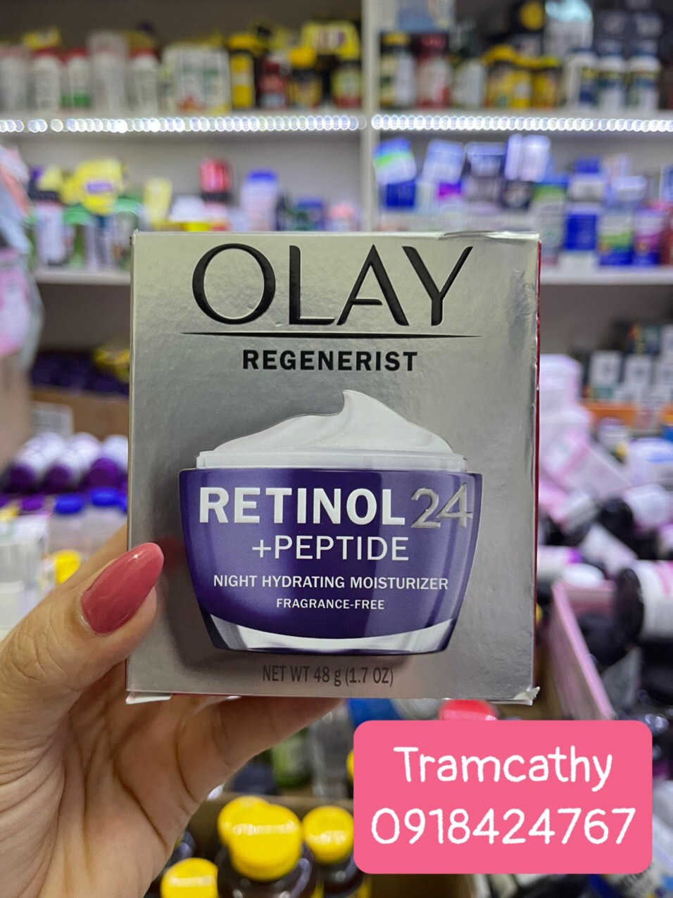 Kem dưỡng da ban đêm Olay Regenerist Retinol 24 +Peptide Night Hydrating Moisturizer