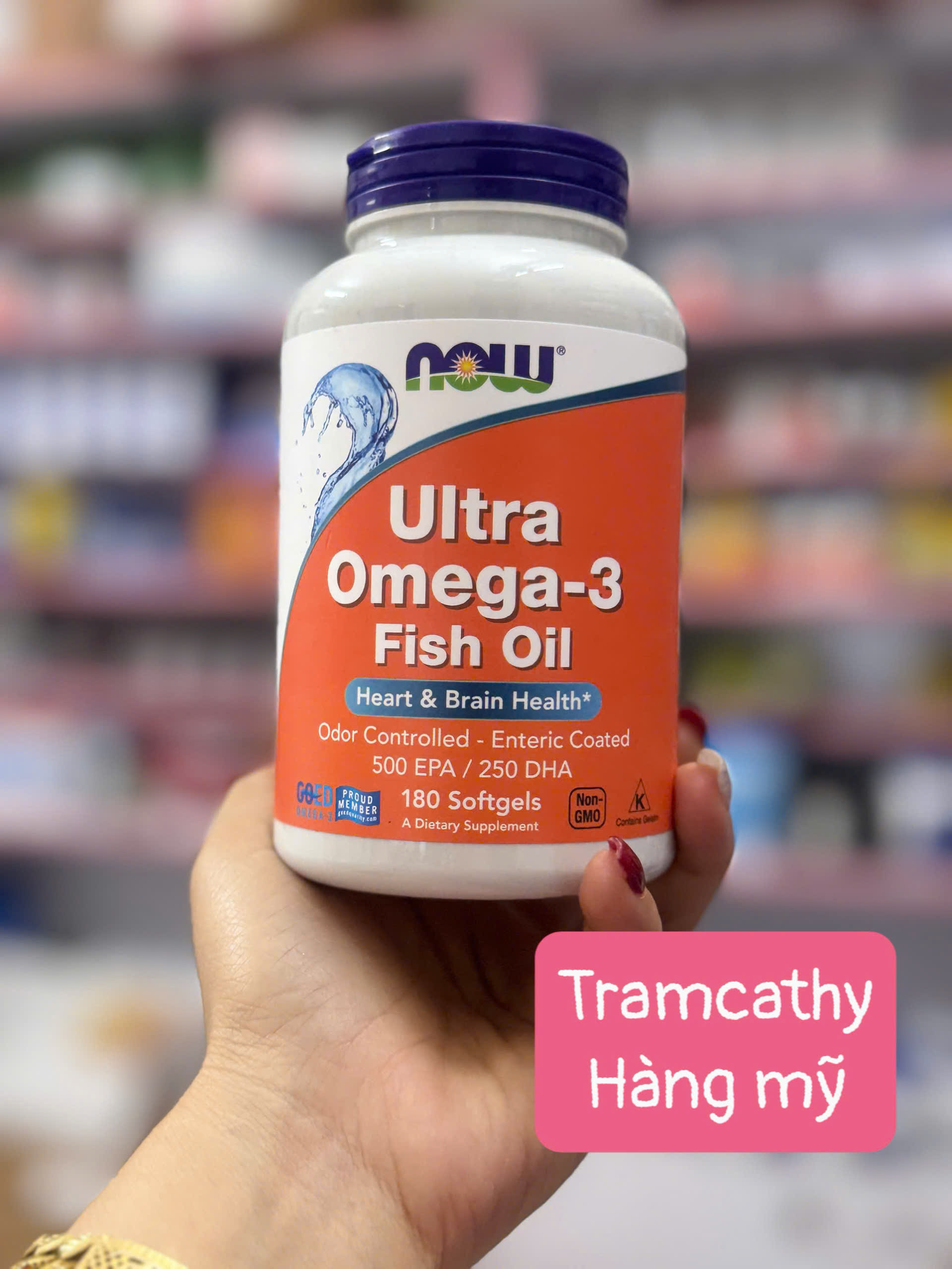 Now Omega-3 Ultra 500 EPA/250 DHA 180 viên