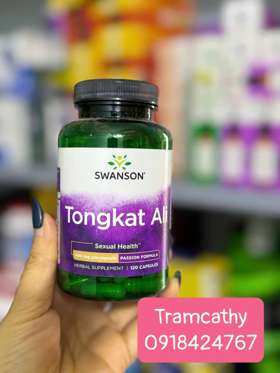 Swanson Tongkat Ali 400mg – Hỗ Trợ Sức Khỏe Sinh Lý và Tăng Cường Sức Mạnh cho nam nữ