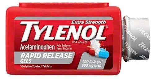 290 viên Tylenol Extra Strength Rapid Release Gels 500mg Mỹ