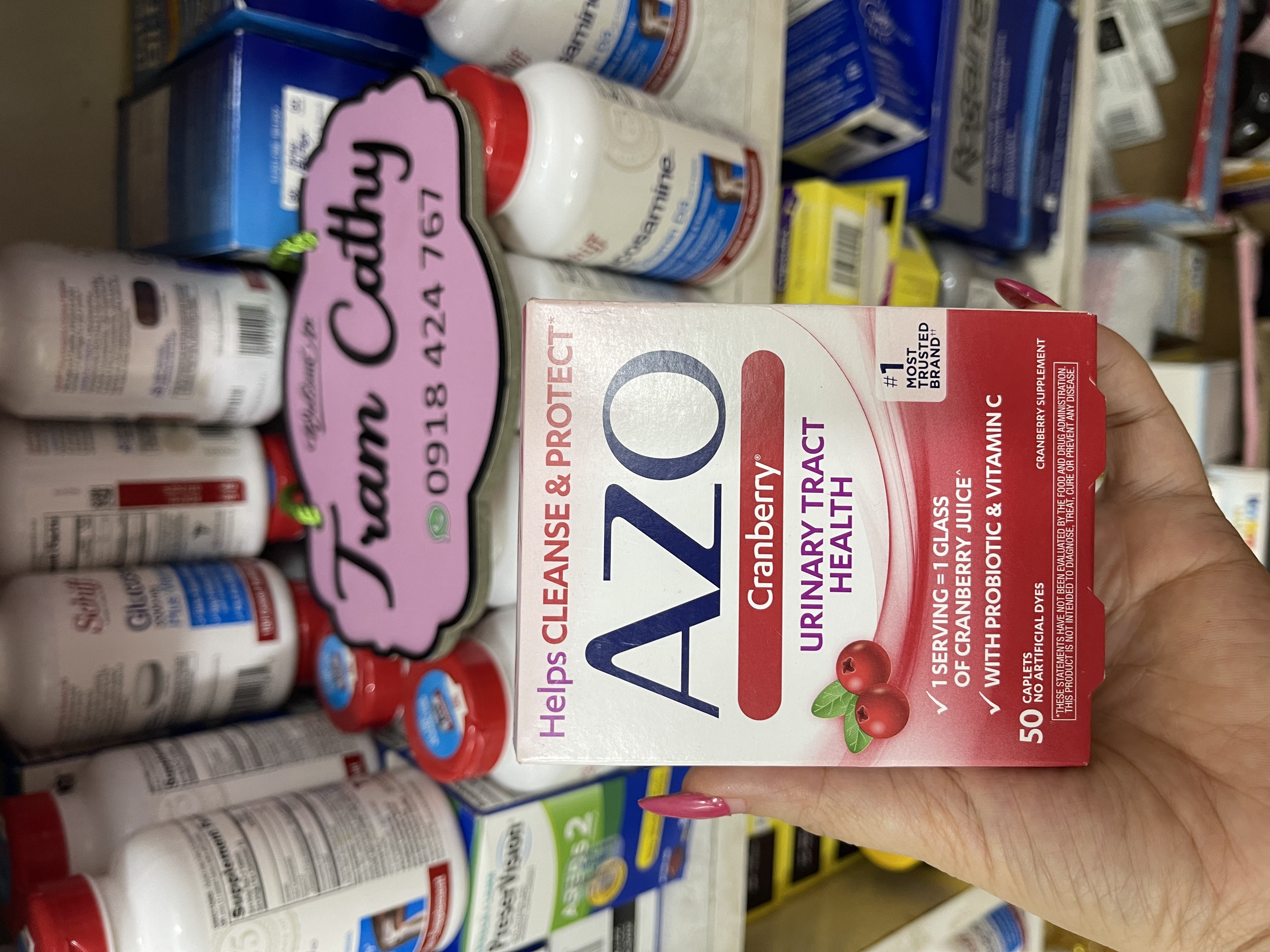 50 Viên Viên uống hỗ trợ đường tiết niệu AZO Cranberry Urinary Tract Health