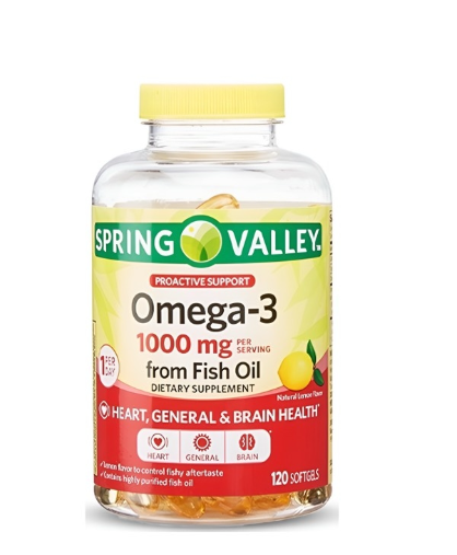 120 viên Spring Valley Omega 3 Mini 1000mg 